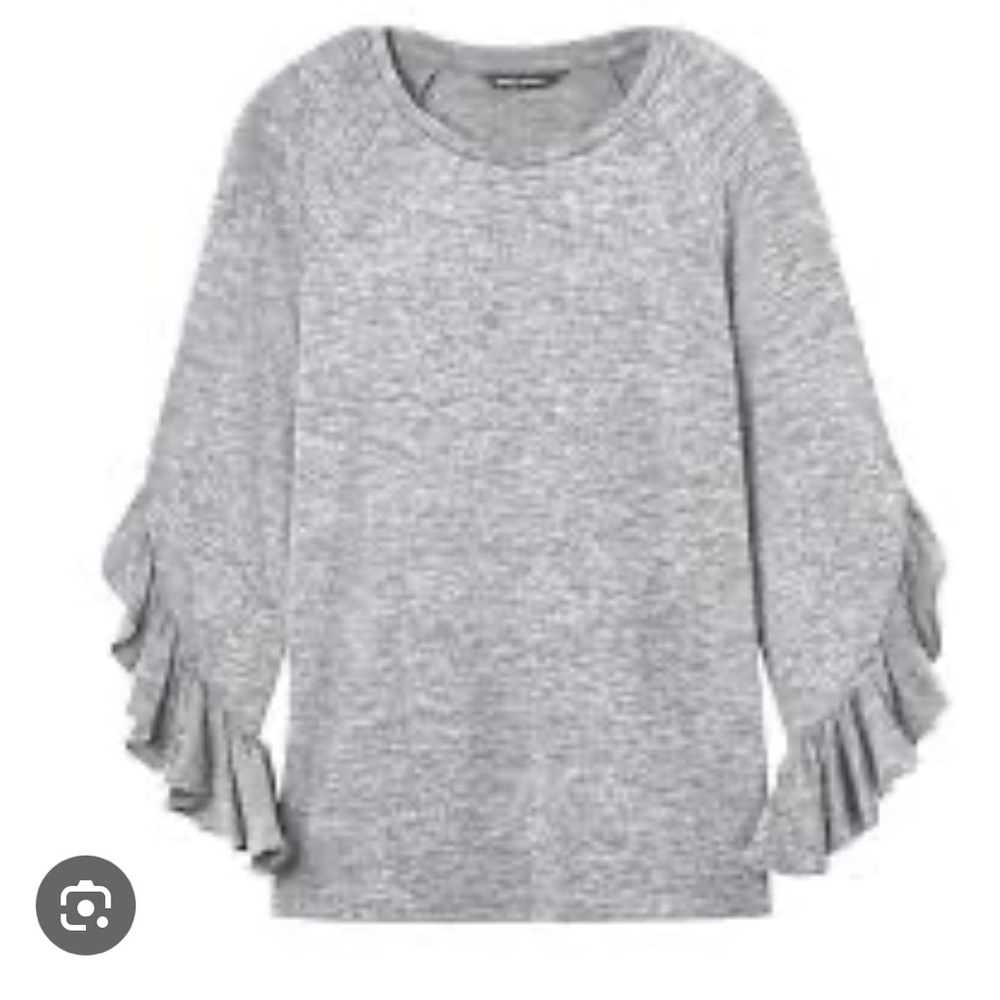 Ruffle sleeve sweater